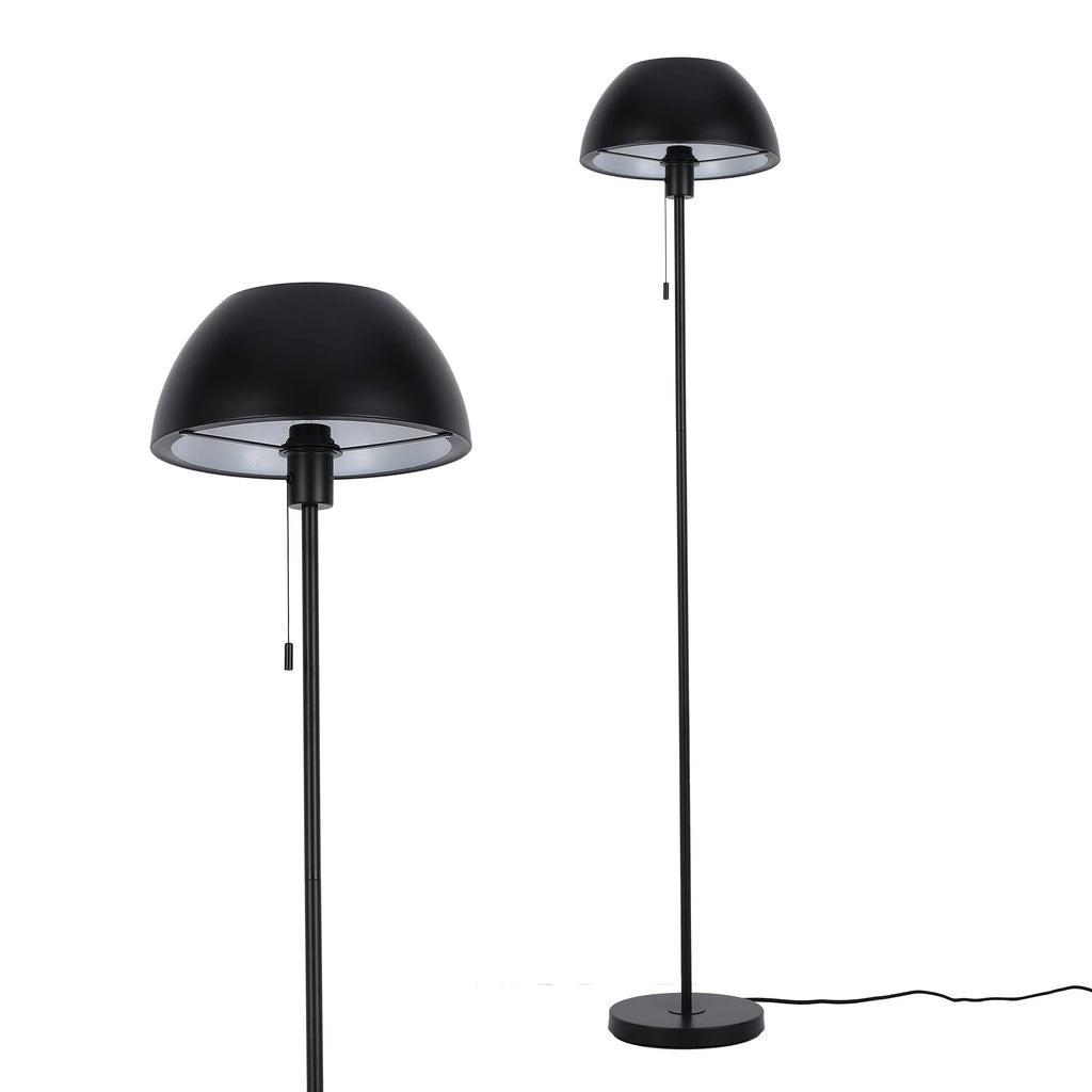 Modern Dome Floor Lamp – E27 Fitting, 1440mm Height, Pull Cord Switch