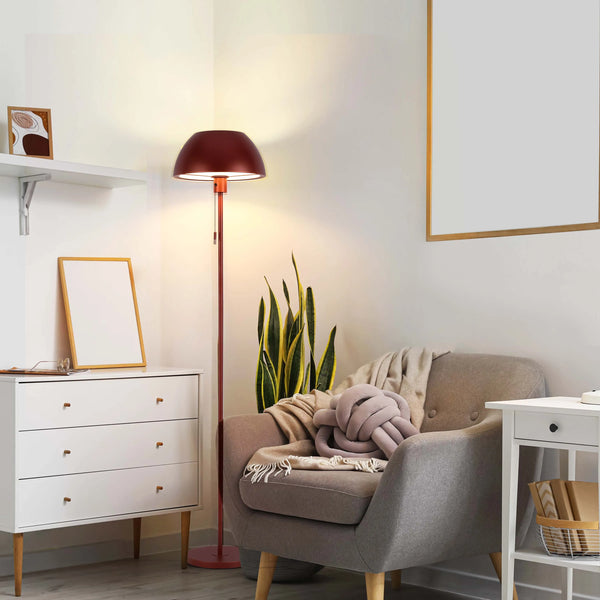 Modern Dome Floor Lamp – E27 Fitting, 1440mm Height, Pull Cord Switch