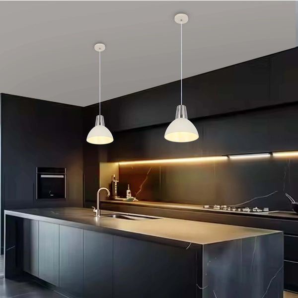 Modern Dome Pendant Light – E27 Fitting, 280mm Diameter, Dimmable