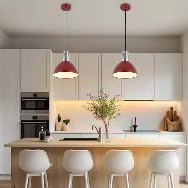 Modern Dome Pendant Light – E27 Fitting, 280mm Diameter, Dimmable