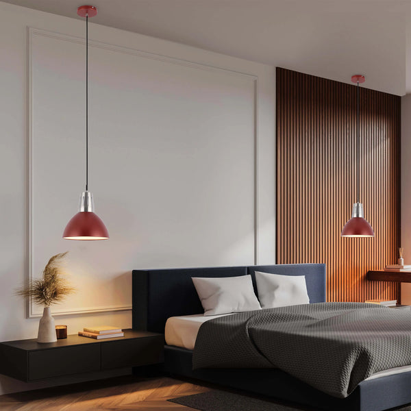 Modern Dome Pendant Light – E27 Fitting, 280mm Diameter, Dimmable