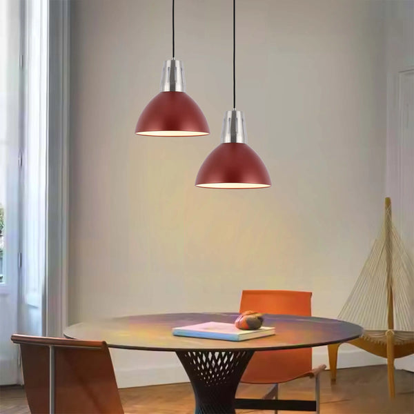 Modern Dome Pendant Light – E27 Fitting, 280mm Diameter, Dimmable