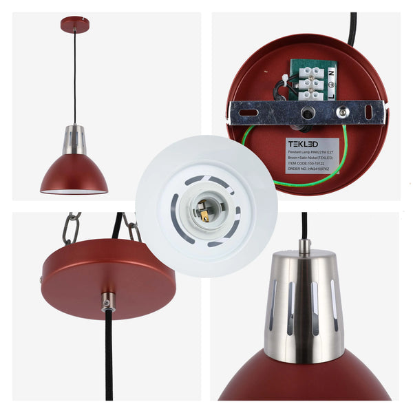 Modern Dome Pendant Light – E27 Fitting, 280mm Diameter, Dimmable