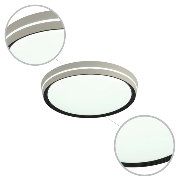 Modern Flush Mount Ceiling Light with Decorative Ring Accent