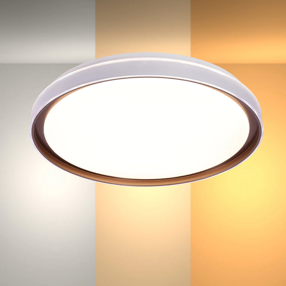Modern Flush Mount Ceiling Light with Triple Light Diffusion