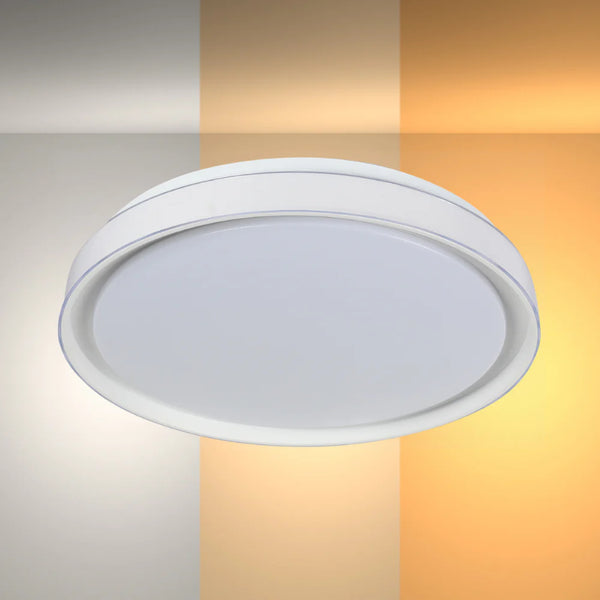 Modern Flush Mount Ceiling Light with Triple Light Diffusion