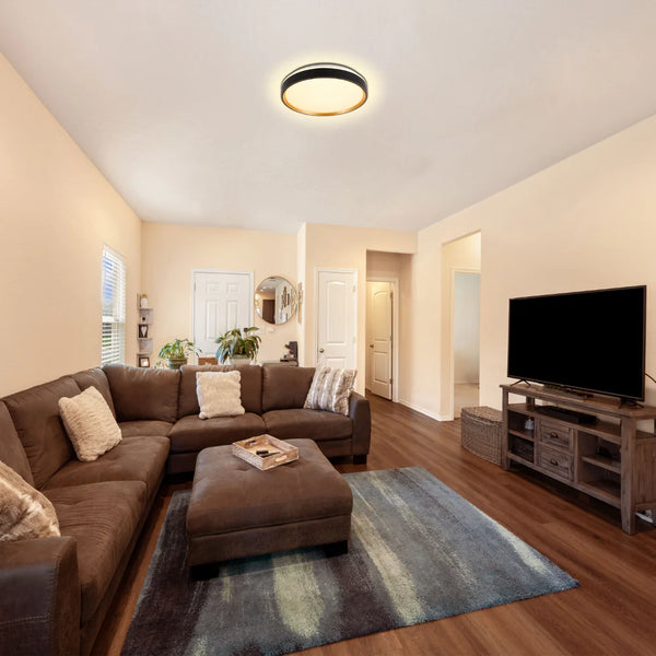 Modern Halo Effect LED Ceiling Light with Colour Contrast Design