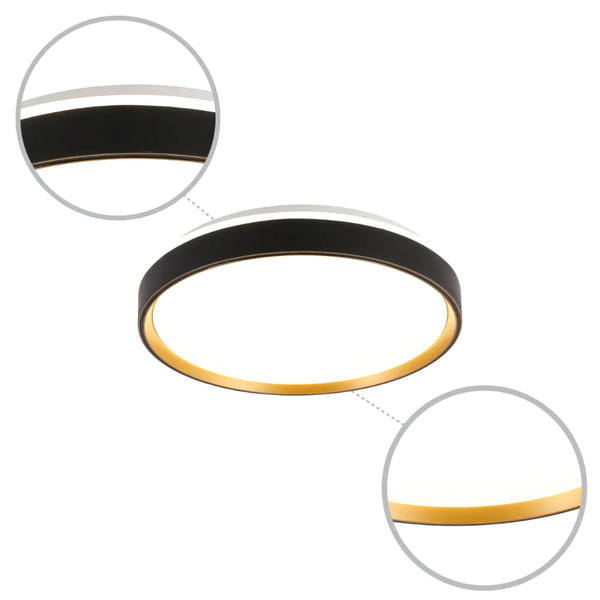 Modern Halo Effect LED Ceiling Light with Colour Contrast Design