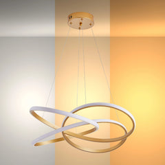 Modern LED Pendant Lights – Interlocking Rings, Wave & Tiered Designs