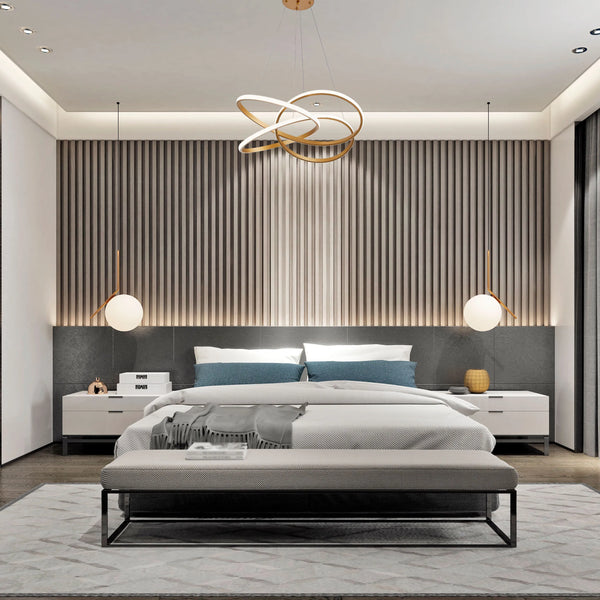 Modern LED Pendant Lights – Interlocking Rings, Wave & Tiered Designs