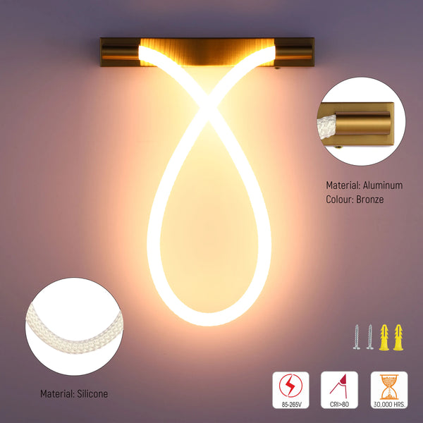 Modern LED Rope Wall Light