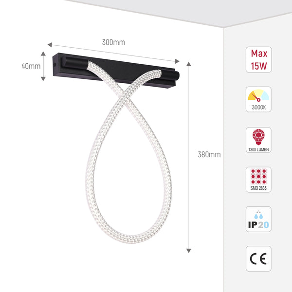 Modern LED Rope Wall Light
