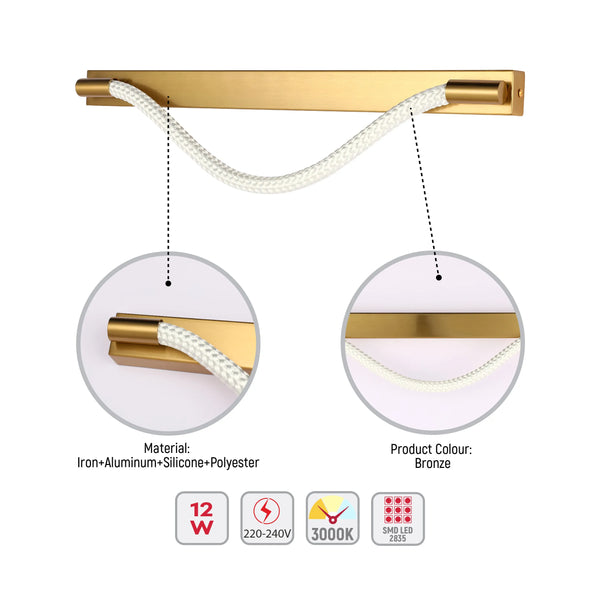Modern LED Rope Wall Light