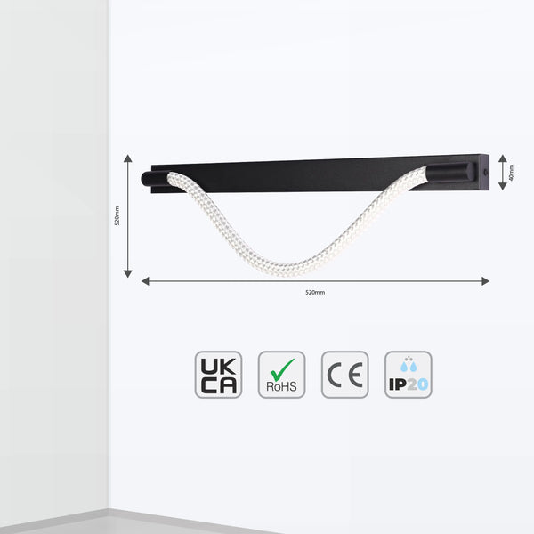 Modern LED Rope Wall Light