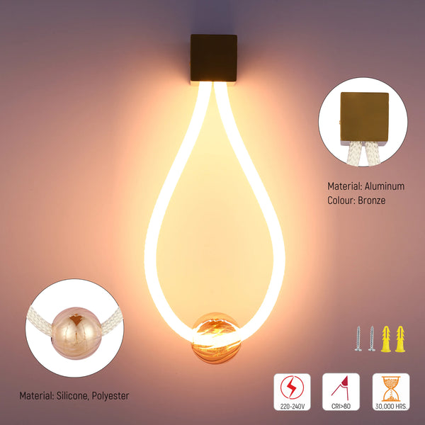 Modern LED Rope Wall Light