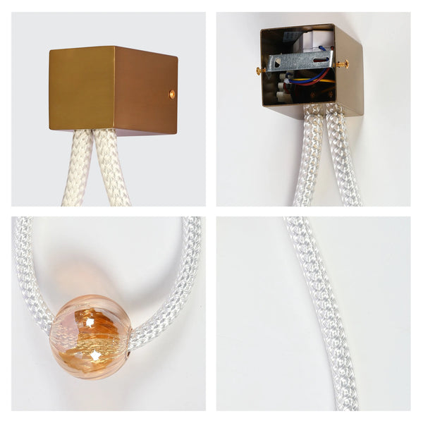 Modern LED Rope Wall Light