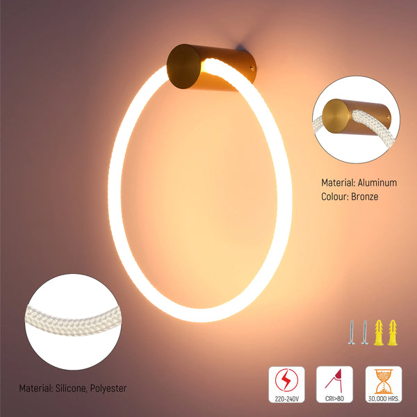 Modern LED Rope Wall Light
