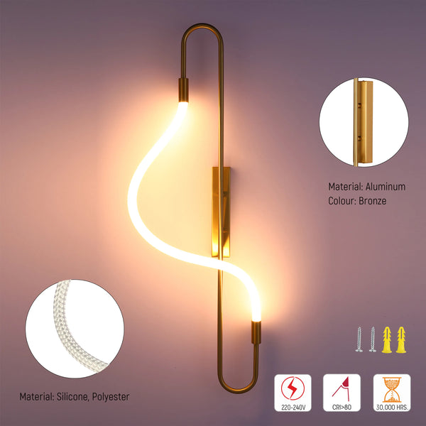 Modern LED Rope Wall Light