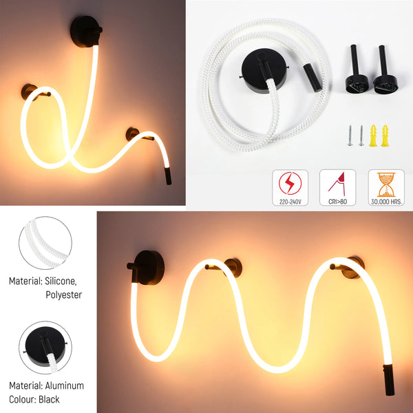 Modern LED Rope Wall Light
