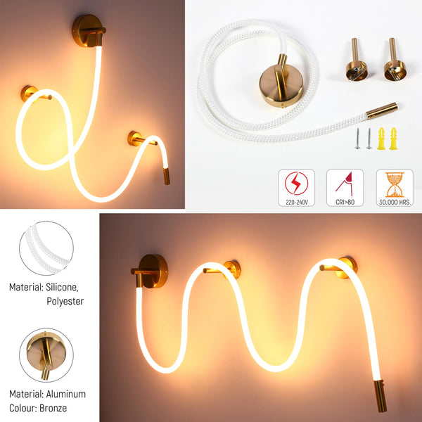 Modern LED Rope Wall Light