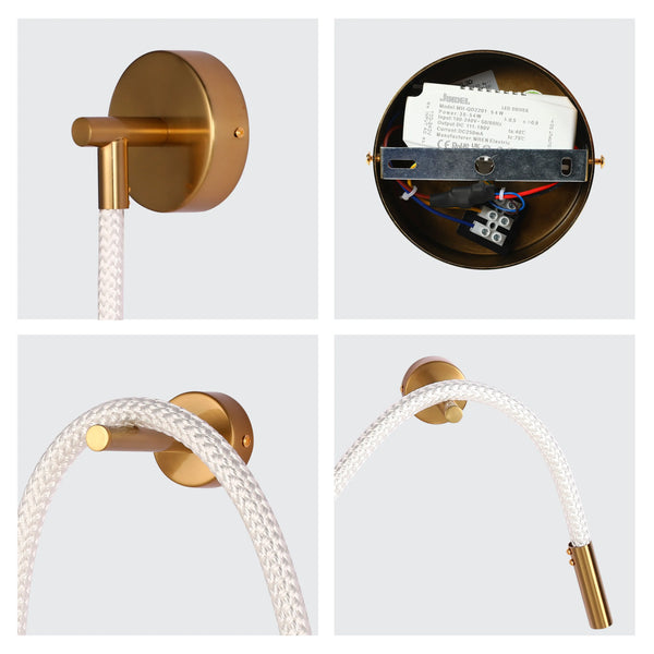 Modern LED Rope Wall Light