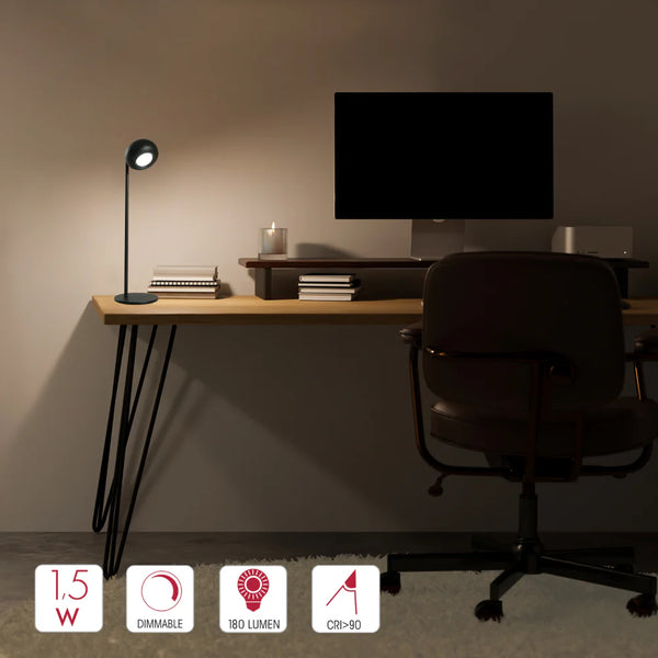 Modern Minimalist Bedside Detachable LED Desk Lamp Rechargeable Portable White TEKLED