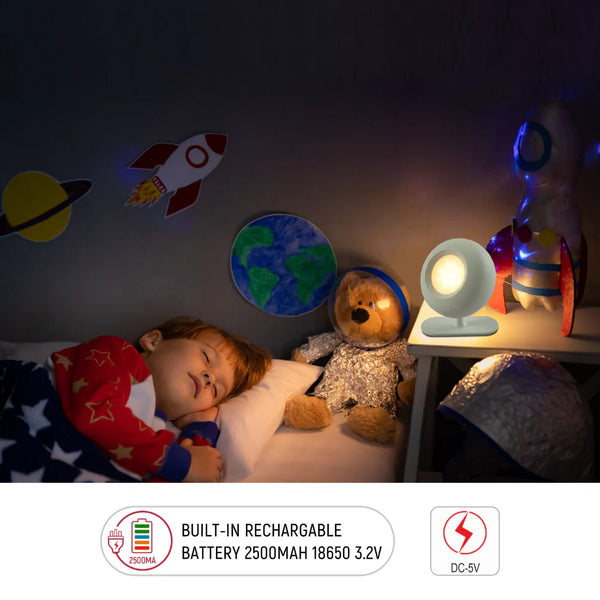 Modern Minimalist Bedside Detachable LED Desk Lamp Rechargeable Portable White TEKLED