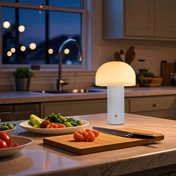 Modern Mushroom Rechargeable LED Table Lamp | Bedside Lamp