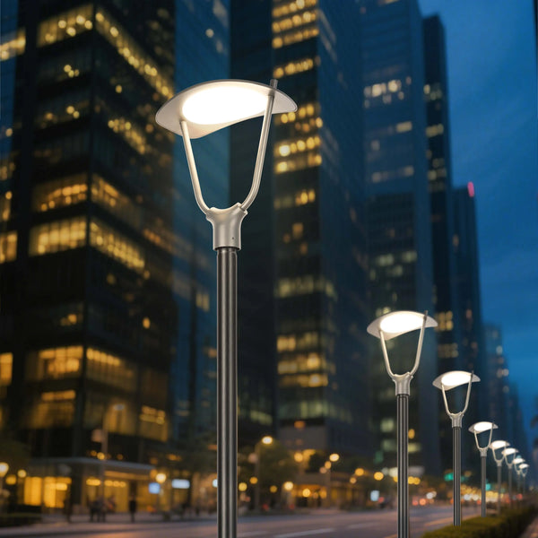 Modern Outdoor Post-Top Light - 40W - IP65 - Cool White