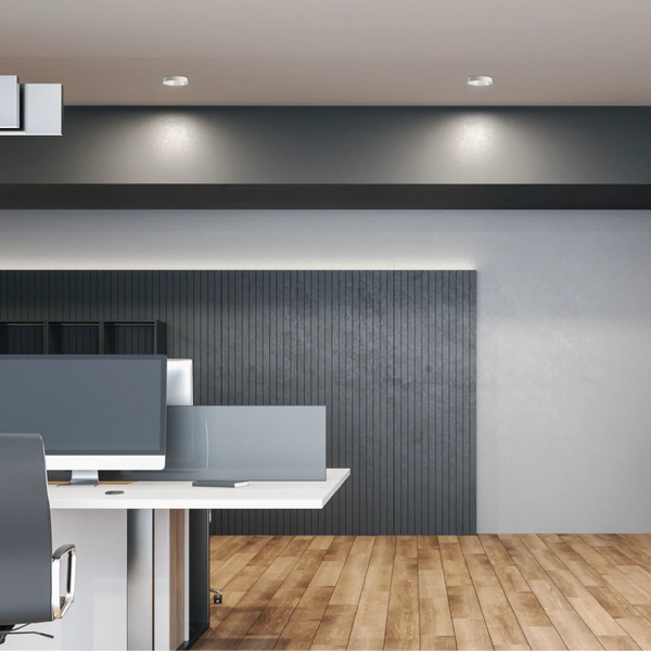 Modern Recessed GU10 Fixed Downlight with Low UGR Aluminium Design
