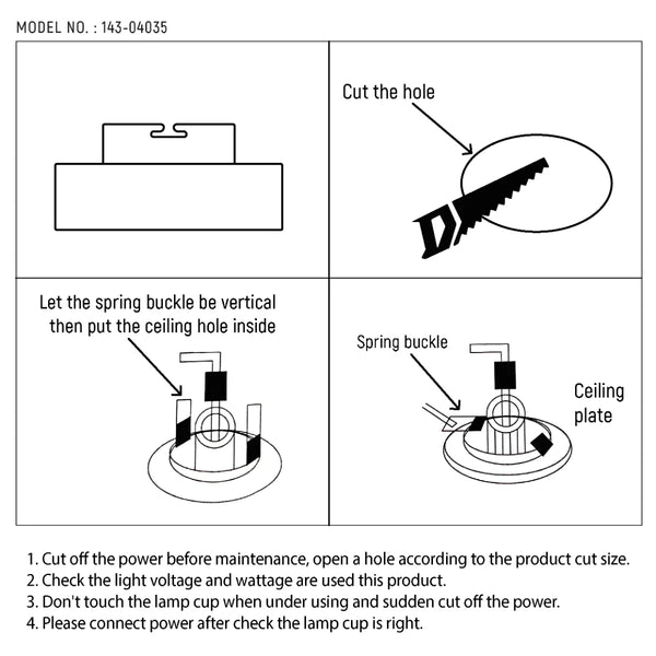 Modern Recessed GU10 Fixed Downlight with Low UGR Aluminium Design