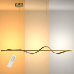 Modern Sleek Infinity Wave LED Pendant Light