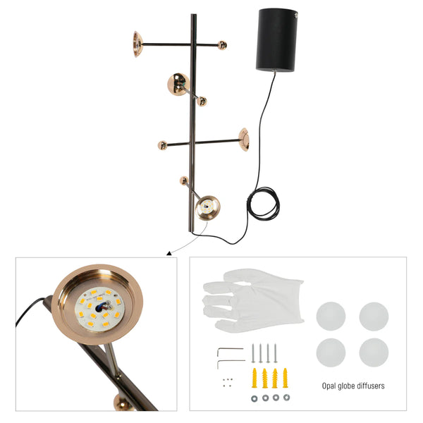 Modern Spacious Chandelier Ceiling Light Gold