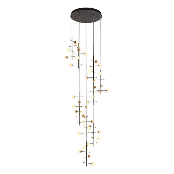 Modern Spacious Chandelier Ceiling Light Gold