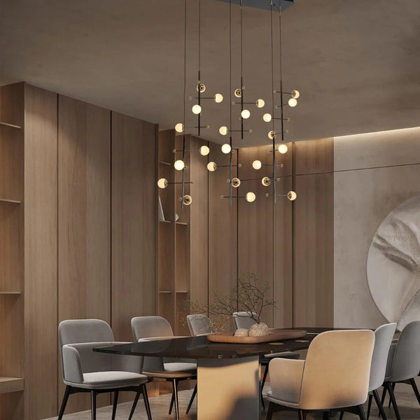 Modern Spacious Chandelier Ceiling Light Gold