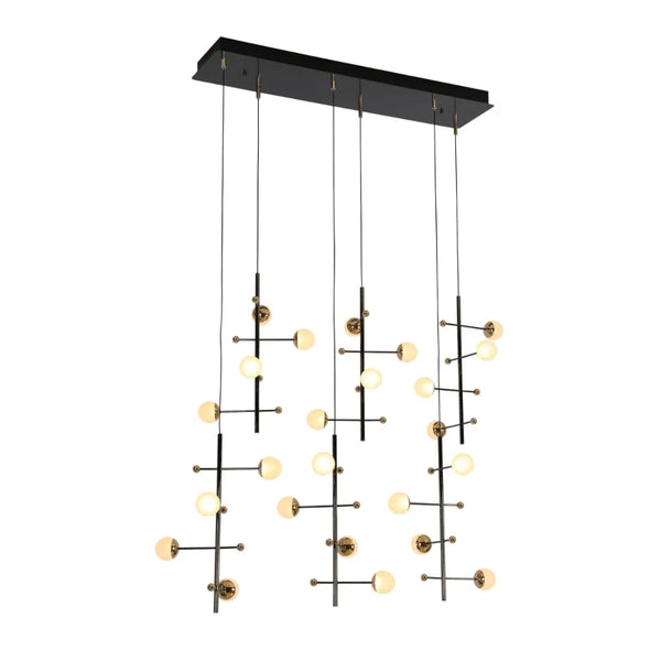 Modern Spacious Chandelier Ceiling Light Gold