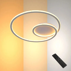 Modern Spiral LED Ceiling Light CCT Tunable and Dimmable with Remote 72W