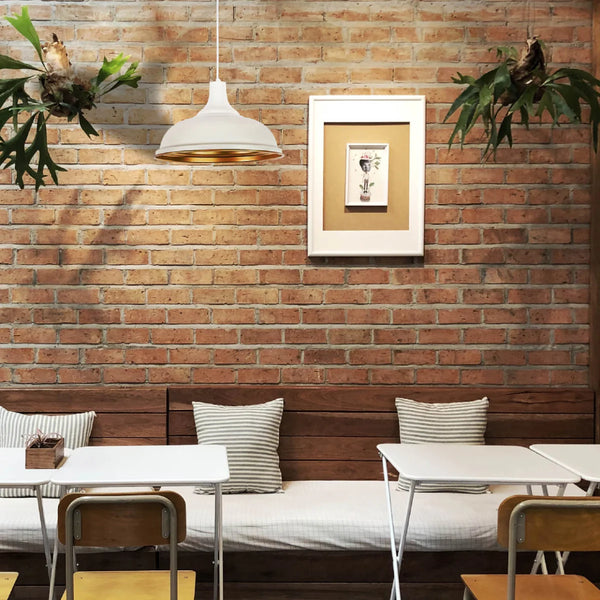 Modern Step Pendant Light - 38cm Metal Shade in Varied Hues