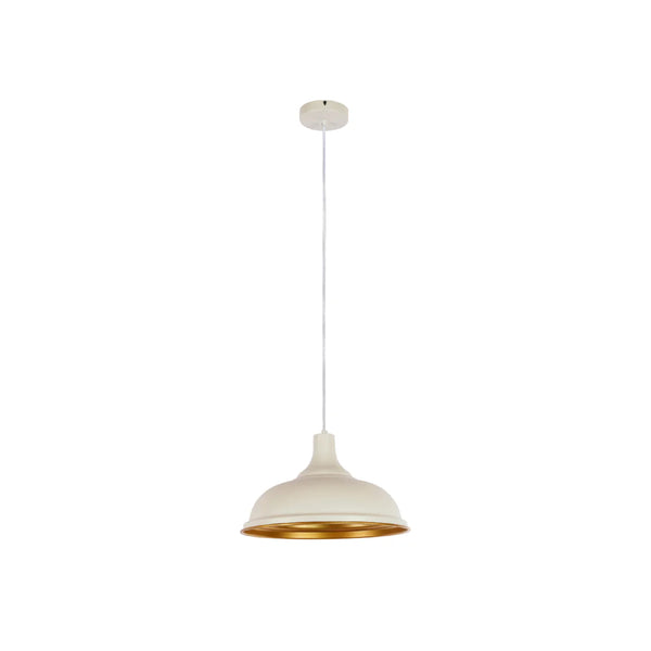 Modern Step Pendant Light - 38cm Metal Shade in Varied Hues