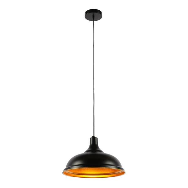 Modern Step Pendant Light - 38cm Metal Shade in Varied Hues