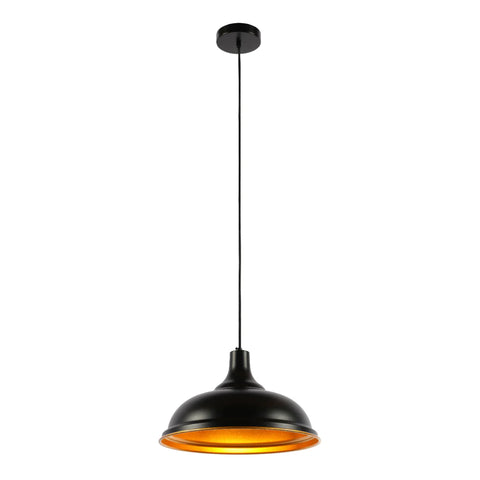Modern Step Pendant Light - 38cm Metal Shade in Varied Hues