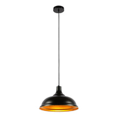 Modern Step Pendant Light - 38cm Metal Shade in Varied Hues