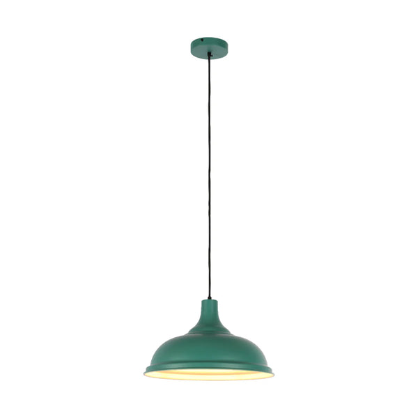 Modern Step Pendant Light - 38cm Metal Shade in Varied Hues