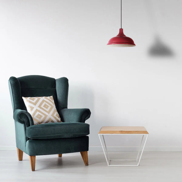 Modern Step Pendant Light - 38cm Metal Shade in Varied Hues