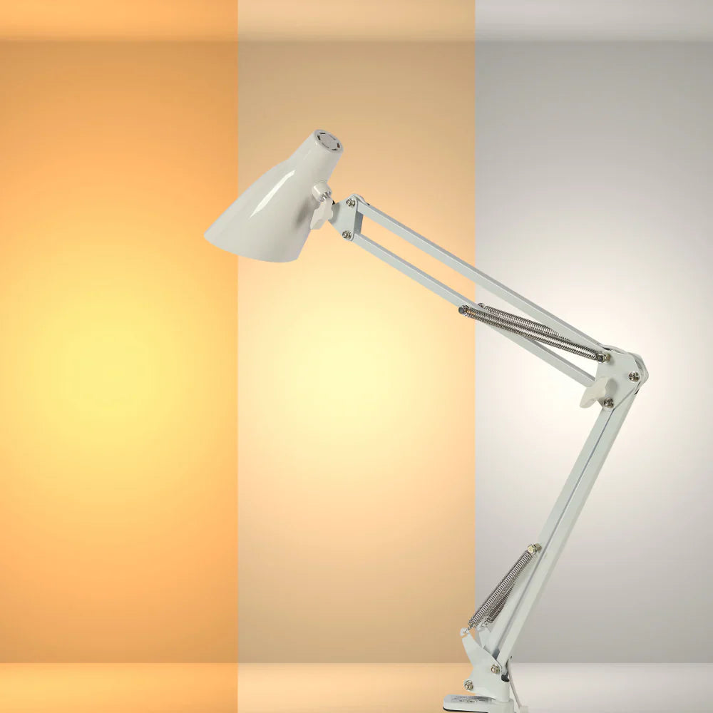 TEKLED Modern Swing Arm LED Desk Lamp-7W Dimmable 3 CCT Options