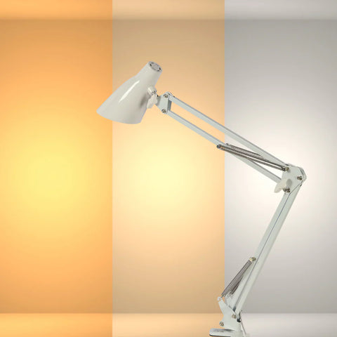 TEKLED Modern Swing Arm LED Desk Lamp-7W Dimmable 3 CCT Options