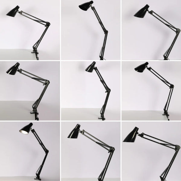 TEKLED Modern Swing Arm LED Desk Lamp-7W Dimmable 3 CCT Options