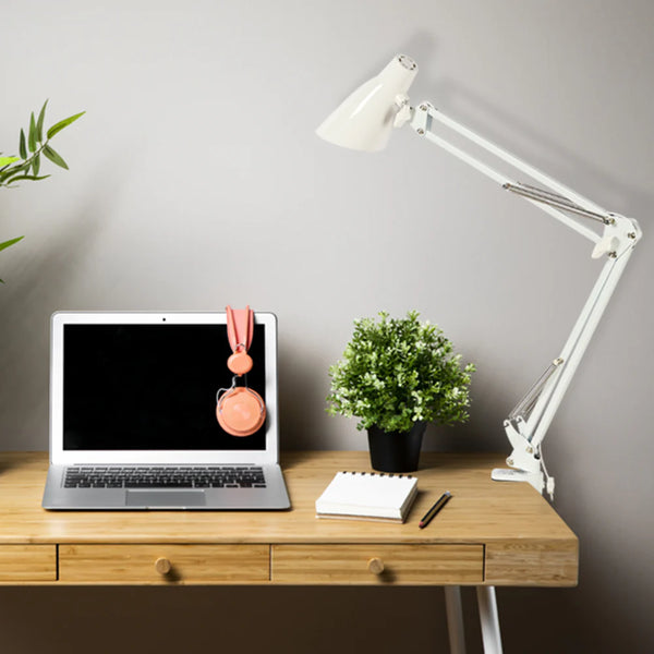 TEKLED Modern Swing Arm LED Desk Lamp-7W Dimmable 3 CCT Options