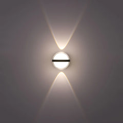 Modern Triple-source Up Down Decorative and Ball LED Wall Light Black 4000K 12W