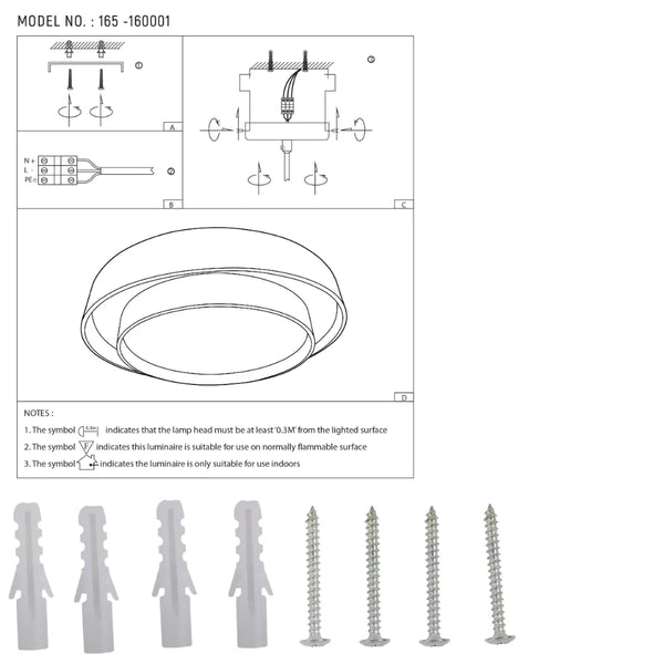 Modern Two-Layer LED Flush Mount Ceiling Light with Remote Control